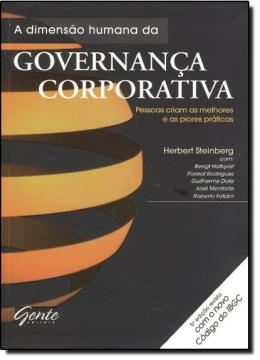 Imagem de DIMENSAO HUMANA DA GOVERNANCA CORPORATIVA, A  