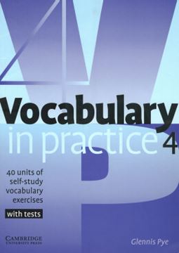 Imagem de VOCABULARY IN PRACTICE 4 (INTERMEDIATE)