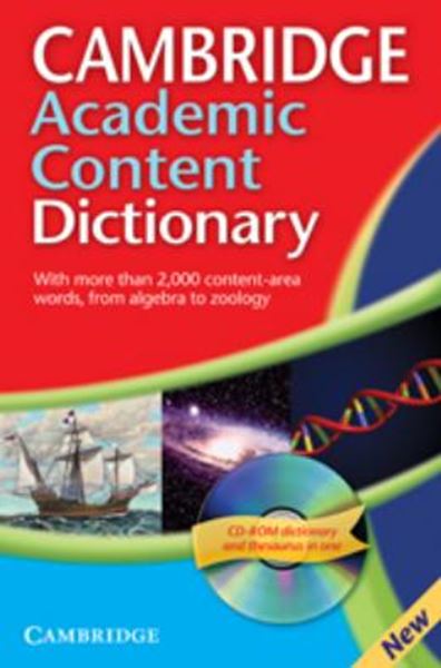 Picture of CAMBRIDGE ACADEMIC CONTENT DICTIONARY  WITH CD-ROM  NEW EDITION