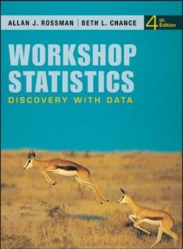 Imagem de WORKSHOP STATISTICS - DISCOVERY WITH DATA - 4TH ED