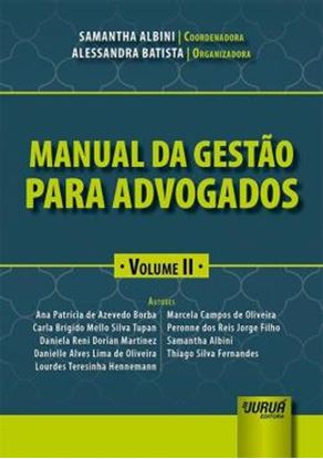 Imagem de MANUAL DA GESTAO PARA ADVOGADOS - VOLUME II