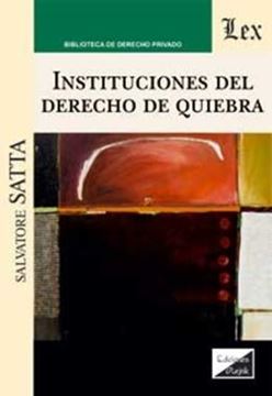 Imagem de INSTITUCIONES DEL DERECHO DE QUIEBRA