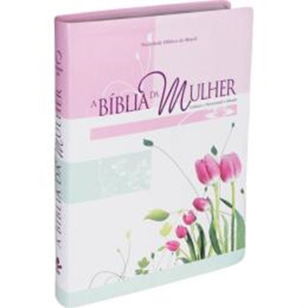 Picture of A BIBLIA DA MULHER - COURO BONDED TULIPAS TAMANHO GRANDE